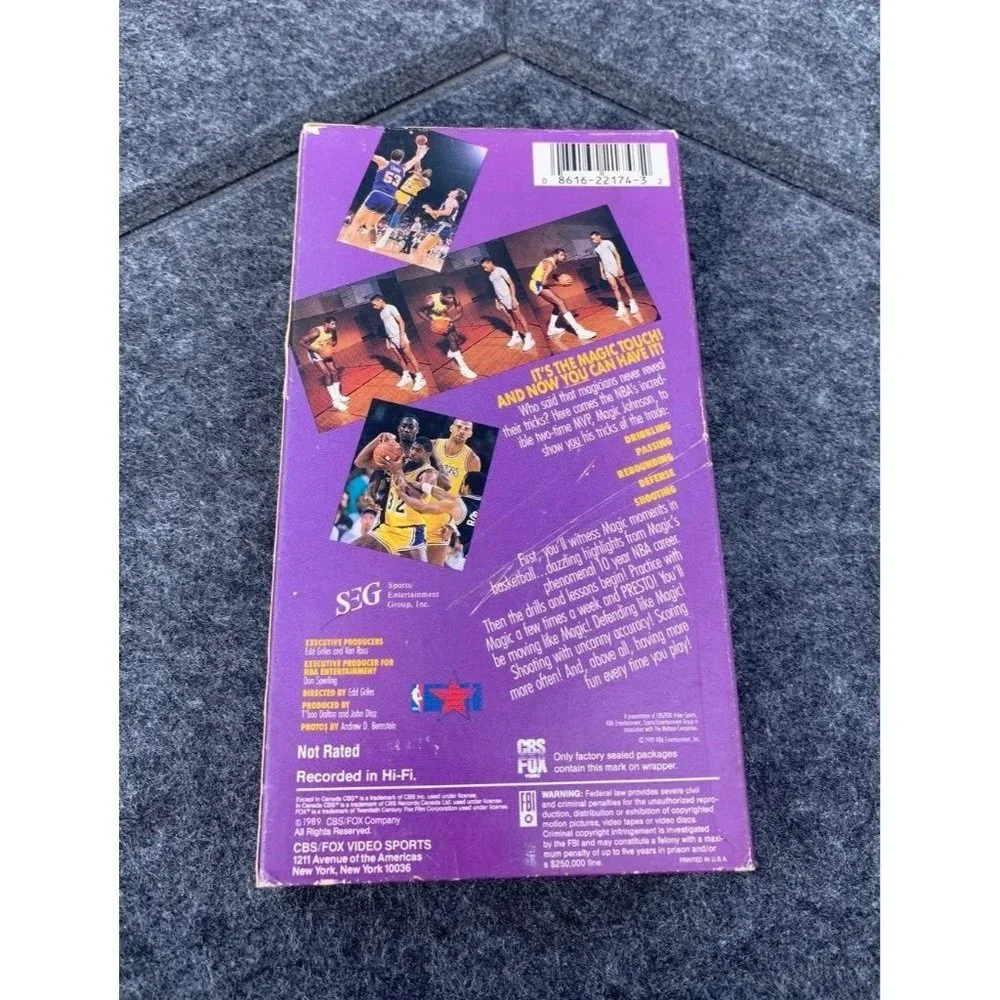 Vintage NBA Magic Johnson put magic in your game VHS tape 1989 vhs sports